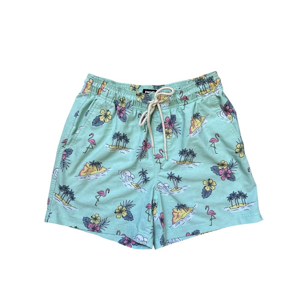 RSQ Men’s Tropical Summer Classer Swim Boardshort Size Small